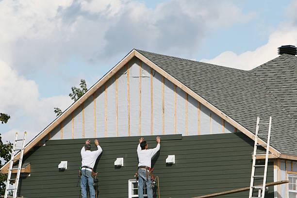Professional Siding Contractor technician working in Spencer, NC